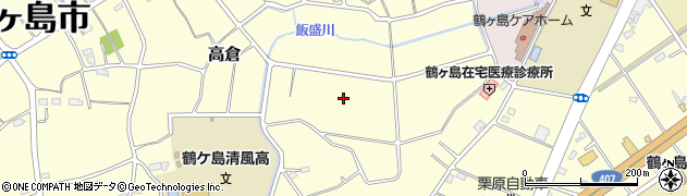 埼玉県鶴ヶ島市高倉周辺の地図