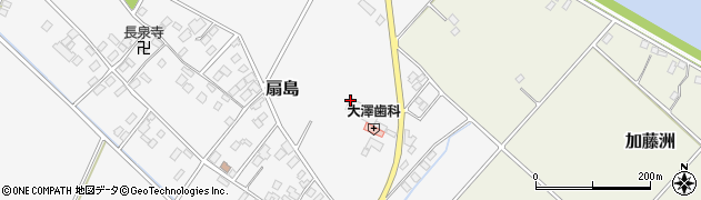 千葉県香取市扇島周辺の地図