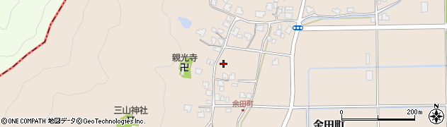 福井県越前市余田町周辺の地図