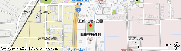 五郎丸南公園周辺の地図