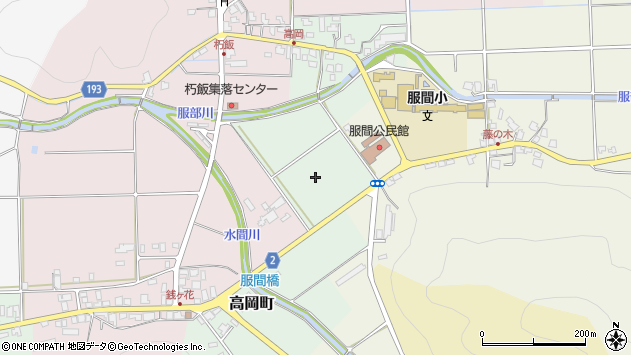 〒915-0262 福井県越前市高岡町の地図