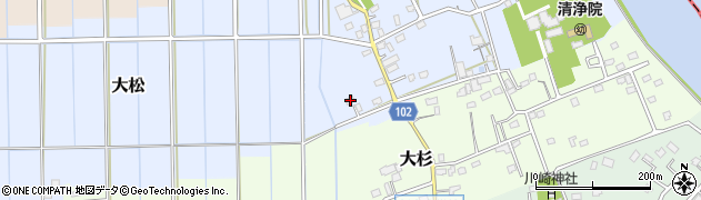 埼玉県越谷市大松191周辺の地図