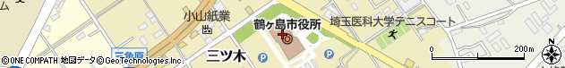 埼玉県鶴ヶ島市周辺の地図
