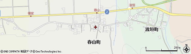 福井県越前市春山町20-16周辺の地図