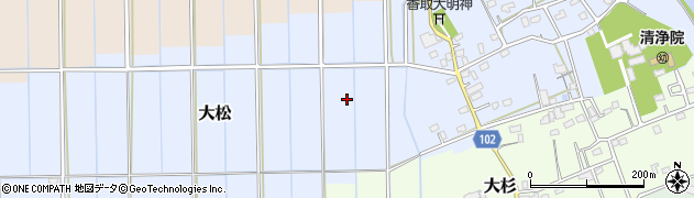埼玉県越谷市大松周辺の地図