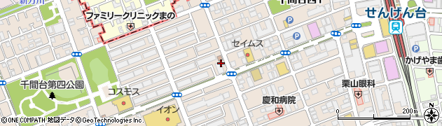 ビッグ・エー　千間台西店周辺の地図