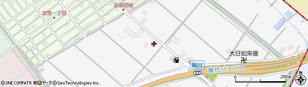 藤代新川郵便局周辺の地図