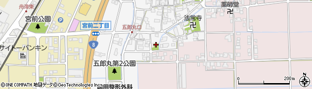 五郎丸湧水公園周辺の地図