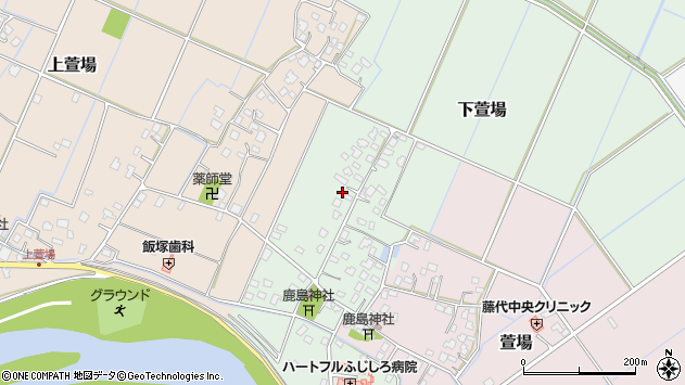 〒300-1505 茨城県取手市下萱場の地図