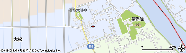 埼玉県越谷市大松124周辺の地図