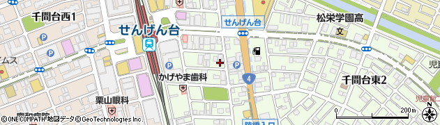 ちゃりぱーく千間台東口店周辺の地図