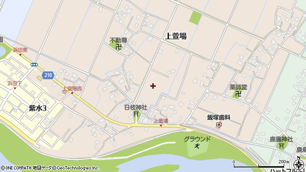 〒300-1506 茨城県取手市上萱場の地図