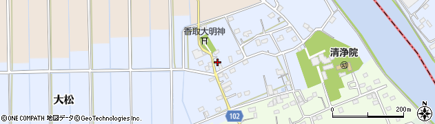 埼玉県越谷市大松149周辺の地図