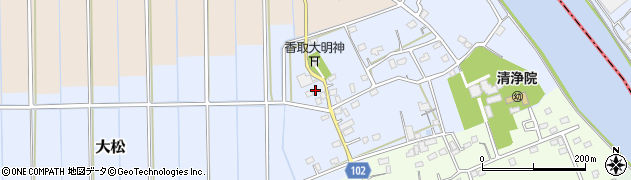 埼玉県越谷市大松175周辺の地図