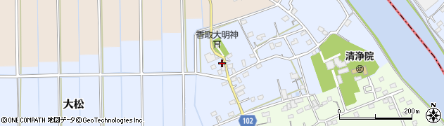埼玉県越谷市大松176周辺の地図