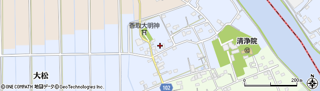 埼玉県越谷市大松147周辺の地図