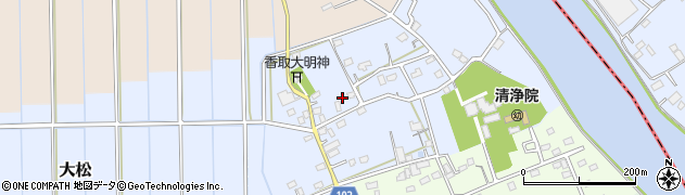 埼玉県越谷市大松121周辺の地図