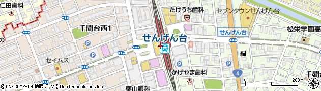 みずほ銀行東武せんげん台駅 ＡＴＭ周辺の地図