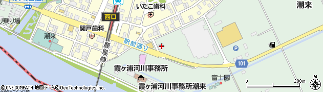 筑波銀行潮来支店 ＡＴＭ周辺の地図