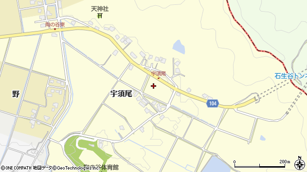 〒916-0262 福井県丹生郡越前町宇須尾の地図