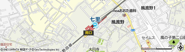 七里駅周辺の地図