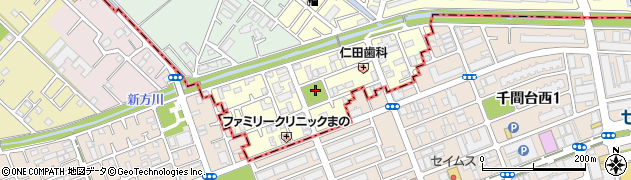 埼玉県春日部市千間周辺の地図
