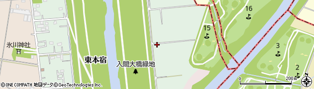 埼玉県川越市東本宿周辺の地図