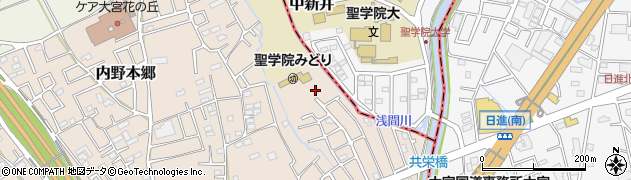 内野本郷公園周辺の地図