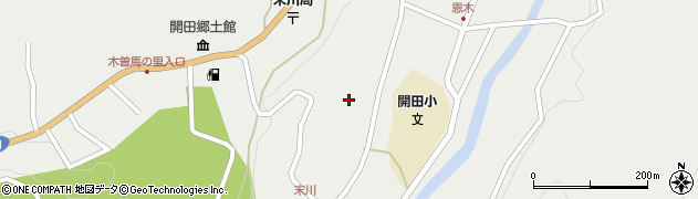 木曽町　開田保育園周辺の地図