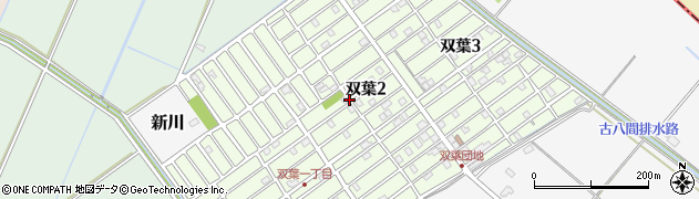 茨城県取手市双葉周辺の地図