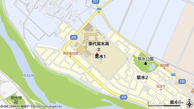 〒300-1508 茨城県取手市紫水の地図