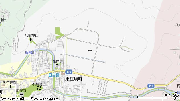 〒915-0251 福井県越前市東庄境町の地図
