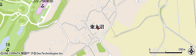 茨城県稲敷市東大沼周辺の地図