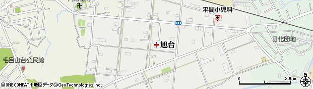 埼玉県入間郡毛呂山町旭台周辺の地図