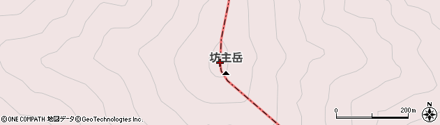 坊主岳周辺の地図