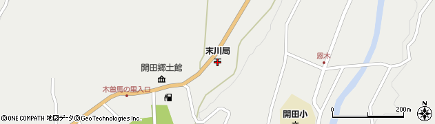 末川郵便局周辺の地図