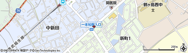 一本松駅入口周辺の地図