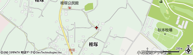 茨城県稲敷市椎塚周辺の地図