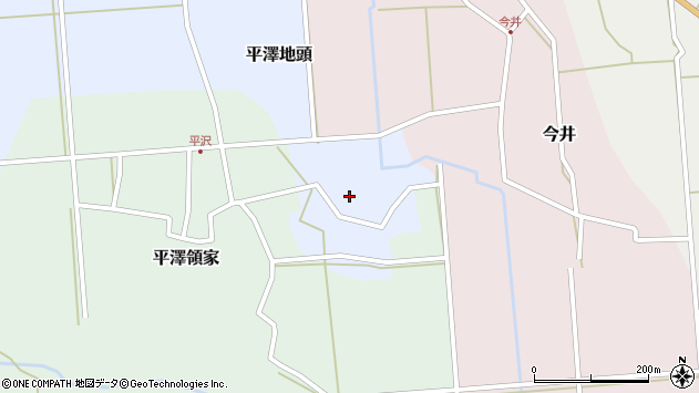 〒912-0425 福井県大野市平沢の地図