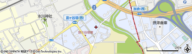 埼玉県さいたま市見沼区宮ヶ谷塔周辺の地図