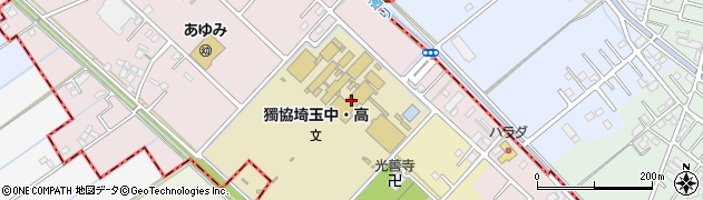 獨協埼玉高等学校周辺の地図
