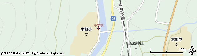 小学校周辺の地図