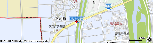 福井高専口周辺の地図