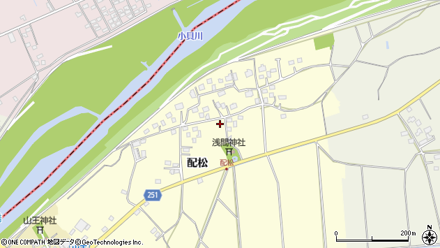 〒300-1541 茨城県取手市配松の地図