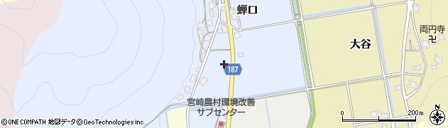 福井県丹生郡越前町蝉口周辺の地図