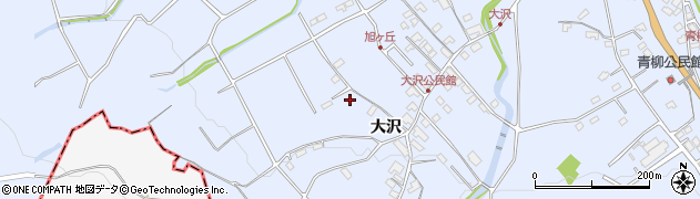 長野県茅野市金沢（大沢）周辺の地図