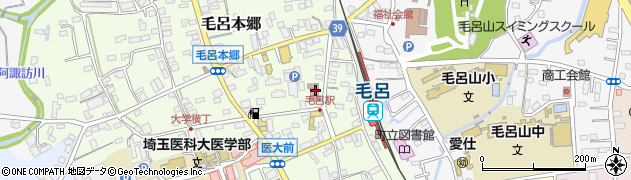 毛呂山町役場　教育センター周辺の地図