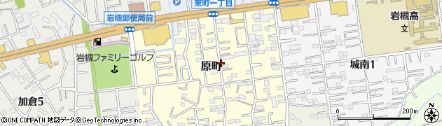 埼玉県さいたま市岩槻区原町周辺の地図