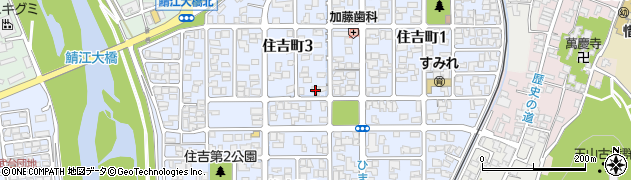 福井県鯖江市住吉町周辺の地図