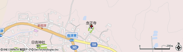 念正寺周辺の地図